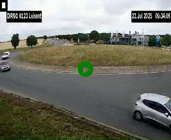 Webcam en périphérie de Chartres sur la N123, à hauteur de Luisant. Vue orientée vers Chartres