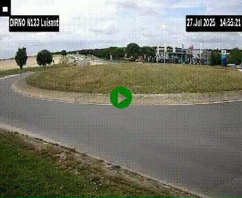 Webcam en périphérie de Chartres sur la N123, à hauteur de Luisant. Vue orientée vers Chartres