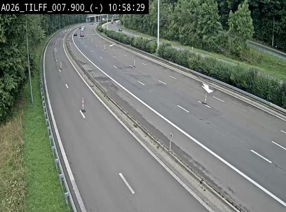 Webcam autoroute A26/E25 à Esneux, en Belgique en direction Luxembourg - BK 7.9