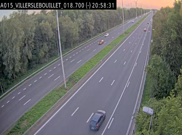 Webcam autoroute Belgique - Villers-le-Bouillet - E42 direction Liège - BK 18.7