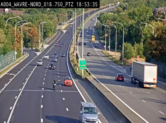 Webcam traffic E411(A4) - BK 18.7 - Bierges (Wavre Nord)