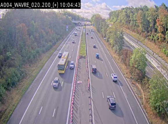 Webcam @ Wavre-sud KP 19.6, A4/E411