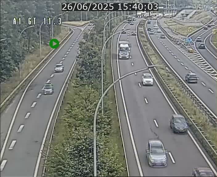 Traffic live webcam Luxembourg Senningerberg - A1 direction Allemagne - BK 11.3