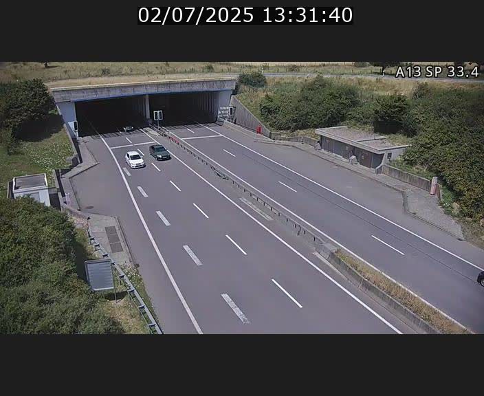 Webcam trafic sur A13 à hauteur d'Altwies en direction de Mondorf-les-bains et en provenance de l'Allemagne