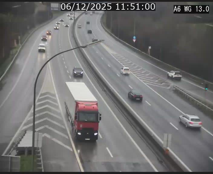 Traffic live webcam Luxembourg Mamer - A6 - BK 13 - direction Luxembourg/France/Allemagne