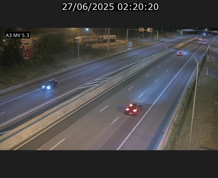 Webcam à l'Aire de Berchem au Luxembourg sur l'A3. Vue orientée vers la France