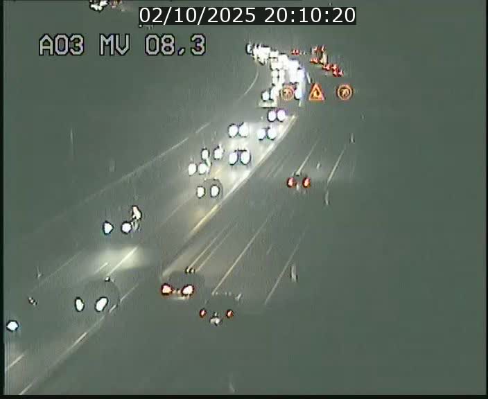 Webcam Autoroute après la Croix de Bettembourg en direction de Luxembourg sur l'A3