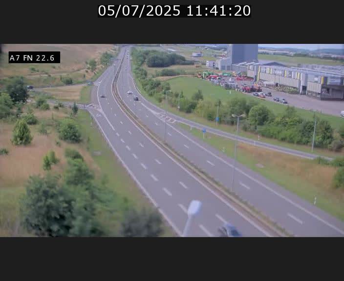 Caméra trafic Luxembourg - A7, Colmar-berg direction Mersch