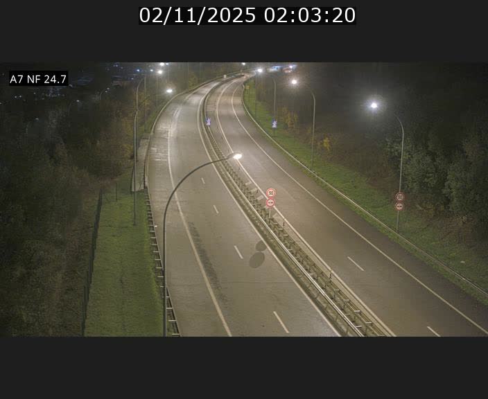 Caméra trafic Luxembourg - A7, Schieren direction Mersch
