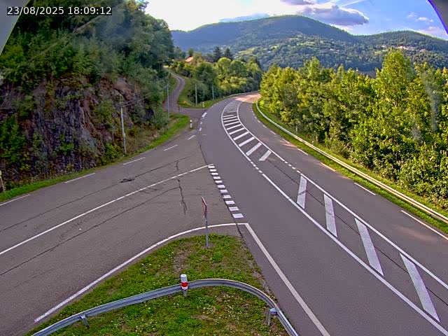 Caméra autoroute France - N66, col du Bussang direction Remiremont