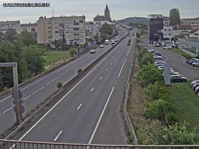 Caméra autoroute France - A31, Thionville direction Metz