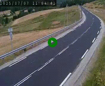 Webcam routière au niveau du col de la Chavade en Ardèche, sur la N102 à 1266 mètres d'altitude