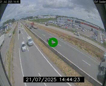Webcam sur la N165 à hauteur de Caudan, dans le Morbihan.