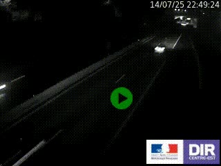 Caméra autoroutière sur l'A47 à hauteur de Givors, a proximité de Lyon. La webcam est orientée vers Lyon
