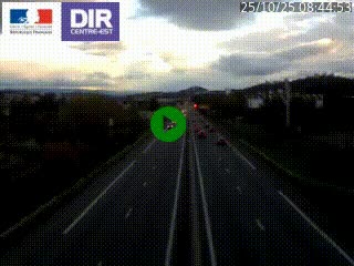 Caméra autoroute à Saint-Etienne (Les Littes) à hauteur du Ikea Saint-Etienne sur l'A72 en direction de Roanne