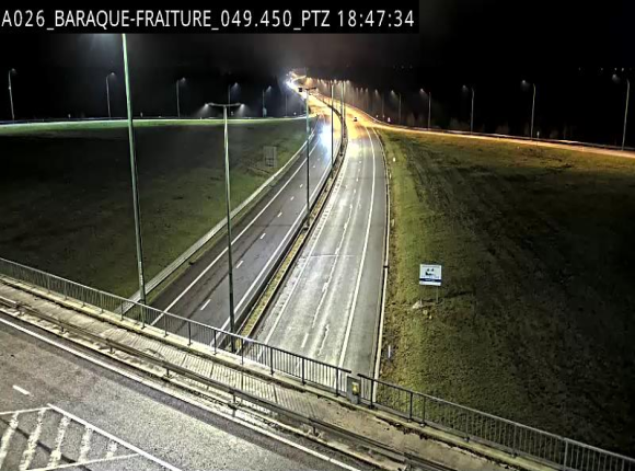 Webcam à la Baraque de Fraiture à la jonction entre l'E25 et la N89 à hauteur de Vielsalm
