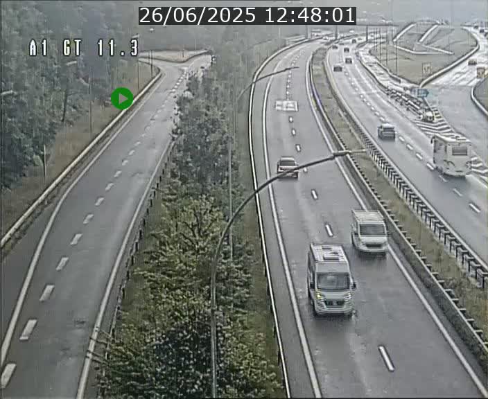 Traffic live webcam Luxembourg Senningerberg - A1 direction Allemagne - BK 11.3
