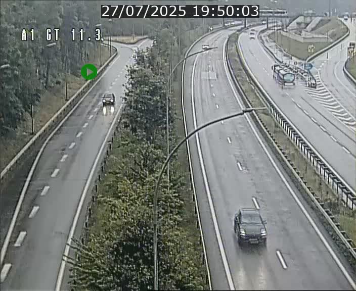 Traffic live webcam Luxembourg Senningerberg - A1 direction Allemagne - BK 11.3