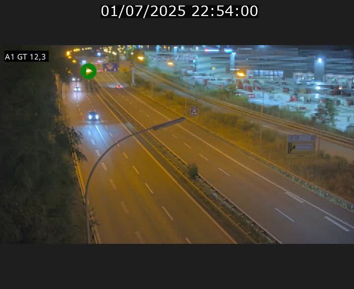 Traffic live webcam Luxembourg Senningerberg - A1 direction Allemagne - BK 12.3