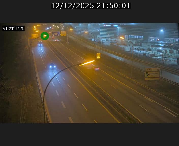 Traffic live webcam Luxembourg Senningerberg - A1 direction Allemagne - BK 12.3