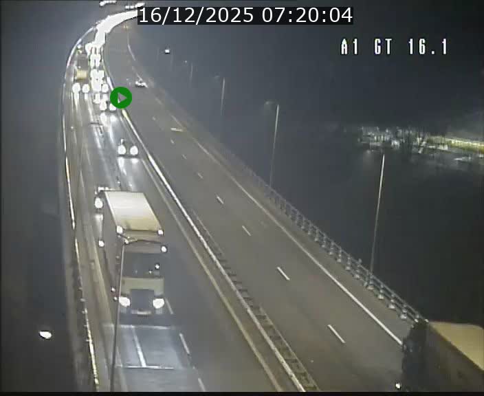 Traffic live webcam Luxembourg Niederanven - A1 direction Allemagne - BK 16.1