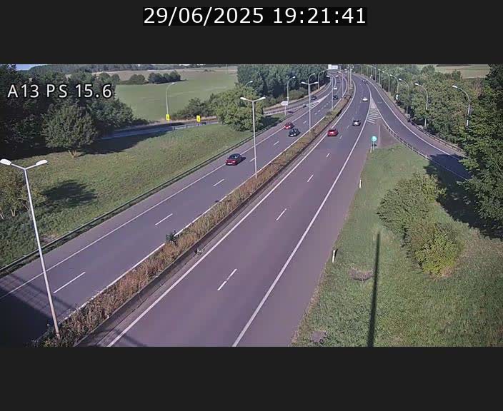 Traffic live webcam Luxembourg Kayl - A13 direction Dudelange - BK 15.6