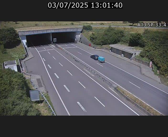 Webcam trafic sur A13 à hauteur d'Altwies en direction de Mondorf-les-bains et en provenance de l'Allemagne
