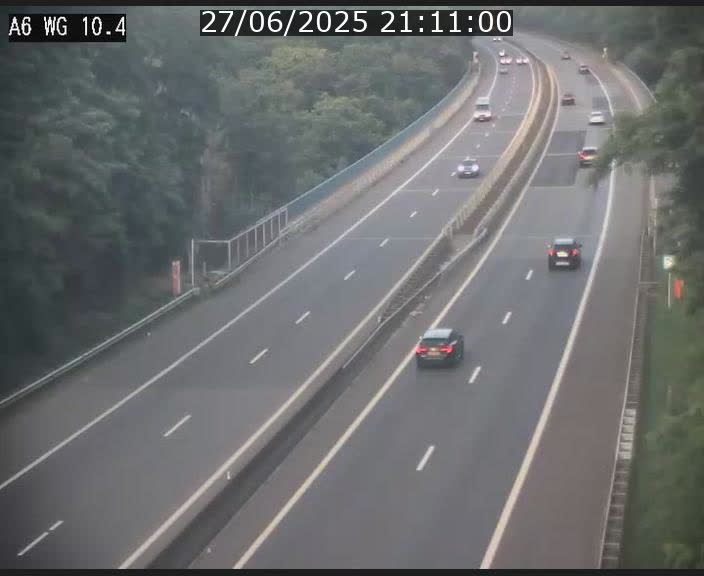 Traffic live webcam Luxembourg Mamer - A6 - BK 10.4 - direction Luxembourg/France/Allemagne