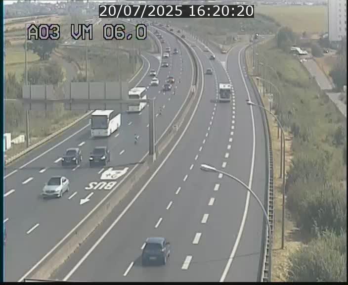 Traffic live webcam Luxembourg Aire de Berchem - A3 - BK 6 - direction France