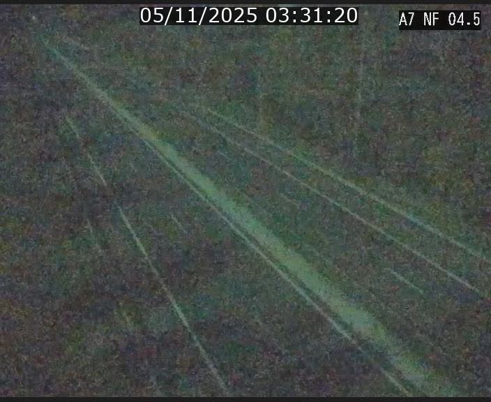 Caméra autoroute Luxembourg A7 - Passage à gibier Rëngelbour - direction Tunnel Grouft