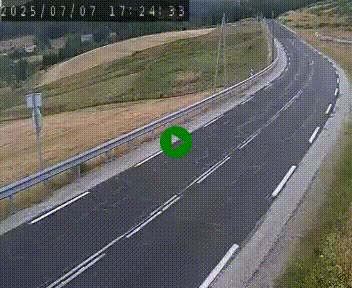 Webcam routière au niveau du col de la Chavade en Ardèche, sur la N102 à 1266 mètres d'altitude