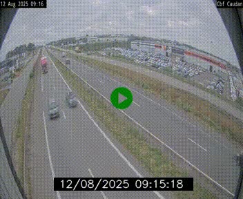 Webcam sur la N165 à hauteur de Caudan, dans le Morbihan.