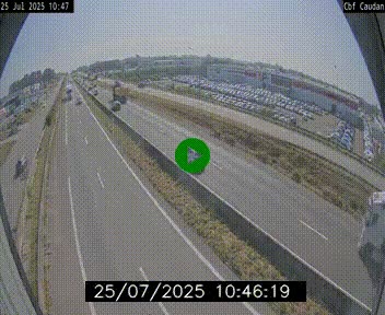 Webcam sur la N165 à hauteur de Caudan, dans le Morbihan.
