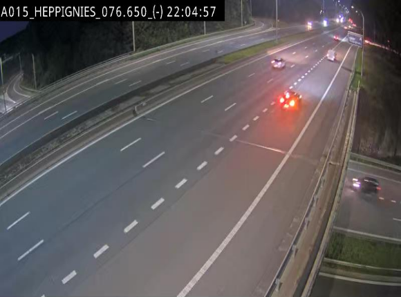 Webcam autoroute Belgique - Heppignies - E42 direction Namur - BK 76.4