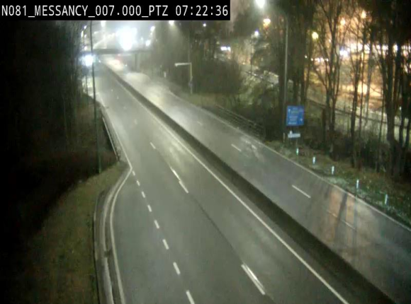 Webcam sur la N81 (E411) à hauteur du Cora Messancy. Vue orientée vers Arlon