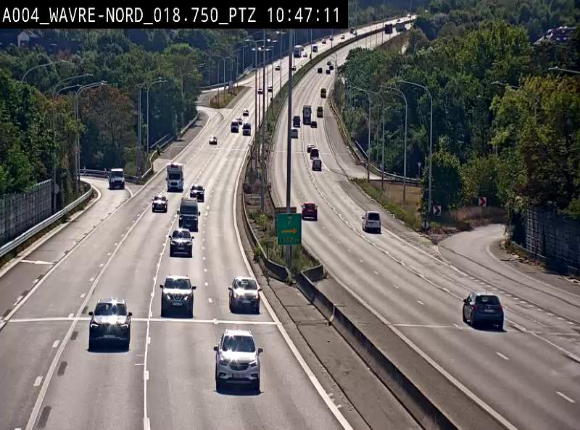 Webcam traffic E411(A4) - BK 18.7 - Bierges (Wavre Nord)