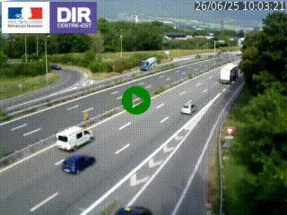 Caméra routière à hauteur de la sortie 15 Chambéry-centre au PK 4,103 en direction d'Albertville