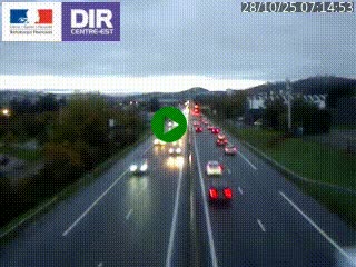 Caméra autoroute à Saint-Etienne (Les Littes) à hauteur du Ikea Saint-Etienne sur l'A72 en direction de Roanne