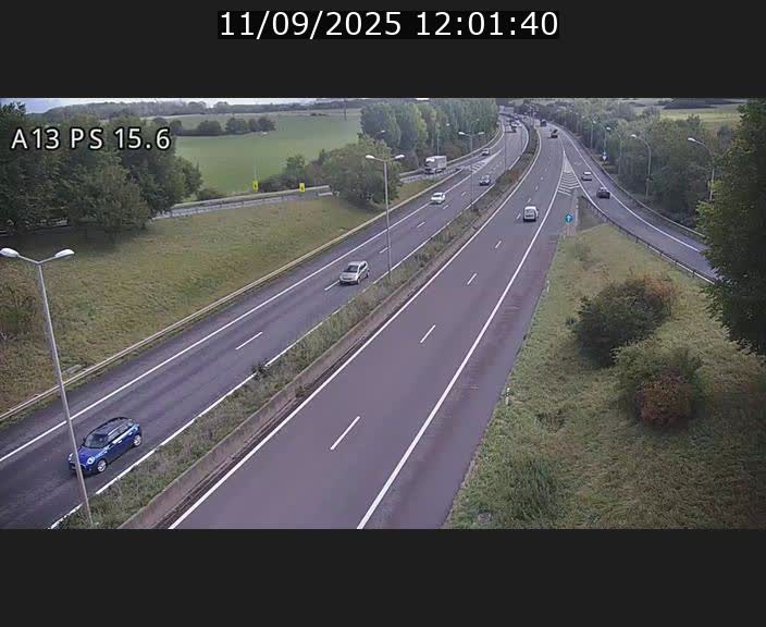 Traffic live webcam Luxembourg Kayl - A13 direction Dudelange - BK 15.6