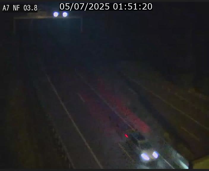 Webcam autoroute A7 au Luxembourg à la sortie du Tunnel Stafelter vers le Nord