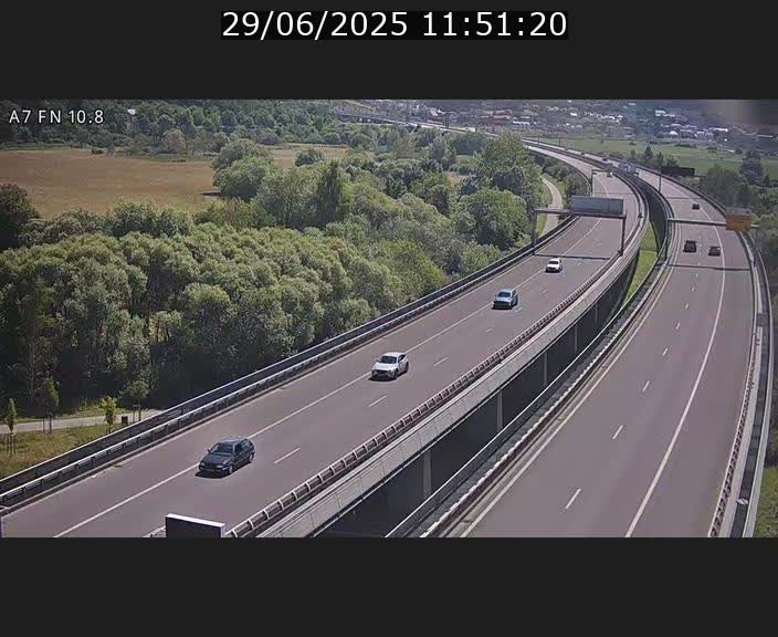 Caméra trafic Luxembourg - A7, Tunnel Gousselerbierg, sortie sud, direction rond-point Lorentzweiler (BK 10.8)