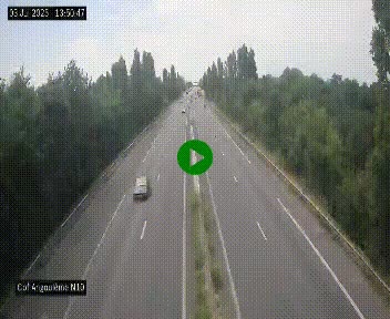 Webcam routière à la fin de la N10, en périphérique ouest d'Angouleme, proche de la jonction avec l'A10