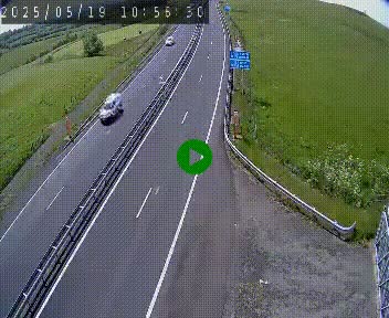 Caméra autoroute A75 à hauteur du col de la Fageole en direction de Clermont-Ferrand