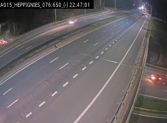 Webcam autoroute Belgique - Heppignies - E42 direction Namur - BK 76.4