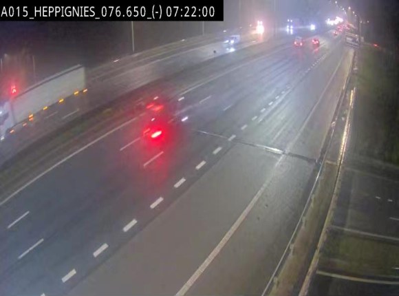 Webcam autoroute Belgique - Heppignies - E42 direction Namur - BK 76.4