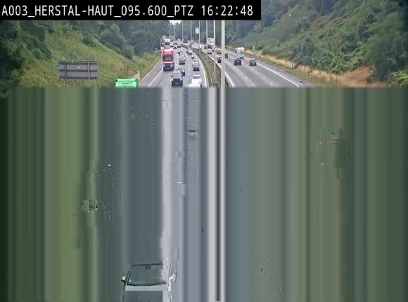 Webcam E40 à Herstal en direction de Liège et en provenance d'Aachen