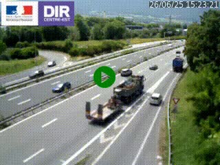 Caméra routière à hauteur de la sortie 15 Chambéry-centre au PK 4,103 en direction d'Albertville
