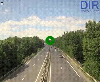 Webcam sur le périphérique de Caen (N814) à l'est de la ville, à Mondeville hauteur de la sortie 2, Presqu'île-Rives de l'Orne, au bout de l'autoroute A13