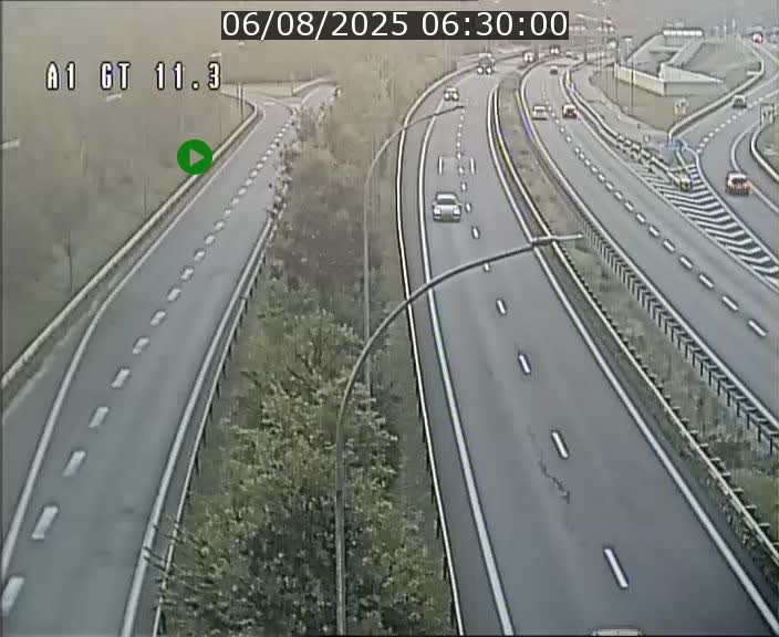 Traffic live webcam Luxembourg Senningerberg - A1 direction Allemagne - BK 11.3