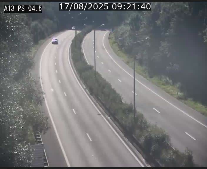 Traffic live webcam Luxembourg Differdange - A13 direction Esch-sur-Alzette - BK 4.5